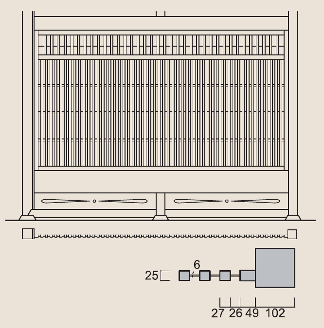 ② 装飾格子（畳敷きの部屋）