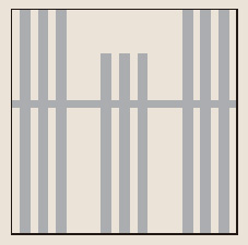 吹き寄せ切子格子のパターン図