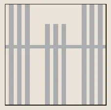 吹き寄せ切子格子のパターン図